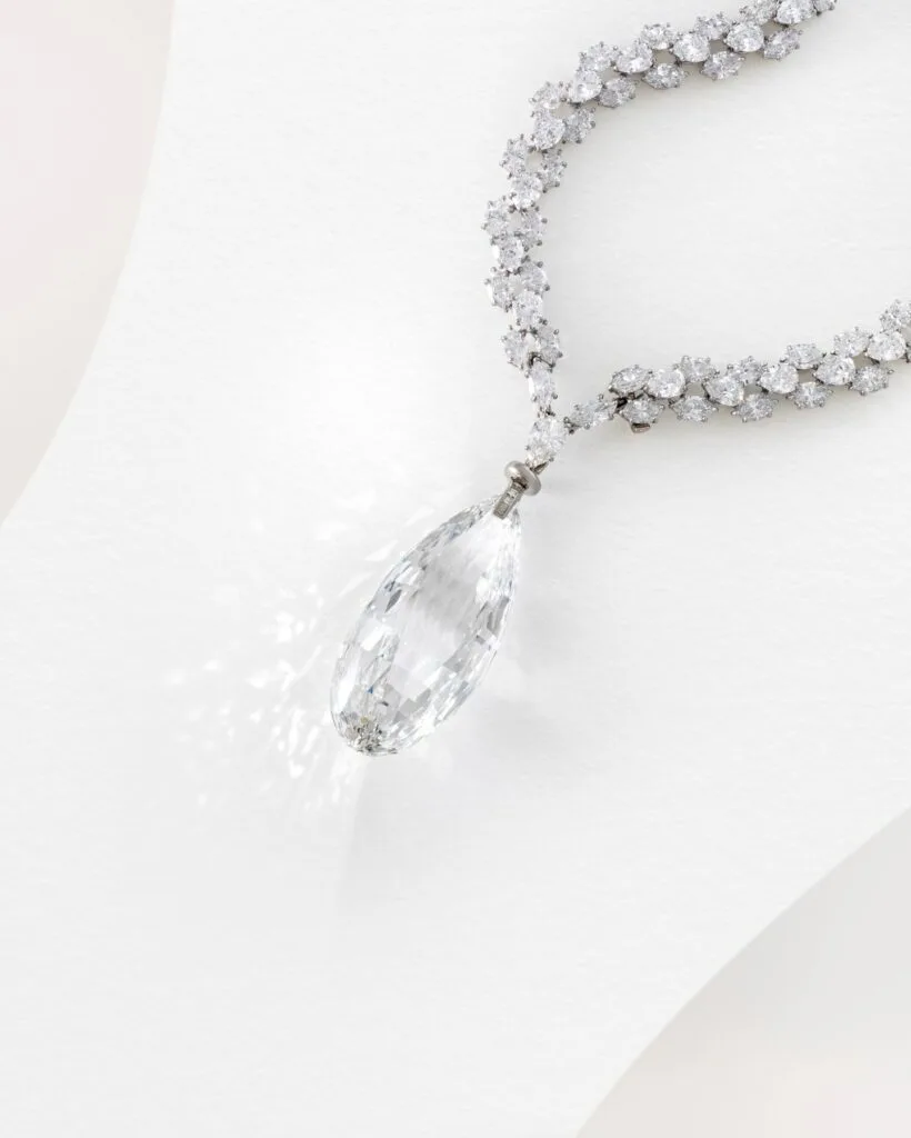 Magnifique collier de diamants Harry Winston Briolette of India