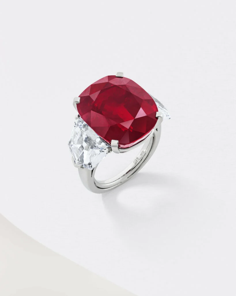 Le Sunrise Ruby - Bague Cartier Rubis et Diamants